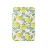 Muster für Zitronen und Blätter Badematte (Vorderseite Vertikal)