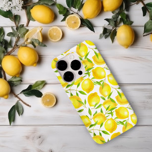 Muster für Zitronen und Blätter Case-Mate iPhone 14 Pro Hülle