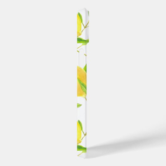 Muster für Zitronen und Blätter Case-Mate iPhone Hülle (Rückseite / Rechts)