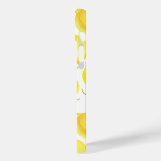 Muster für Zitronen und Blätter Case-Mate iPhone Hülle (Rückseite / Links)