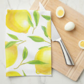 Muster für Zitronen und Blätter Handtuch (Viertel Falte)