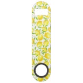 Muster für Zitronen und Blätter Speedflaschenöffner (Rückseite)