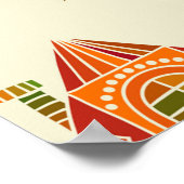 Muster für Zuhause und Bäume Poster (Ecke)