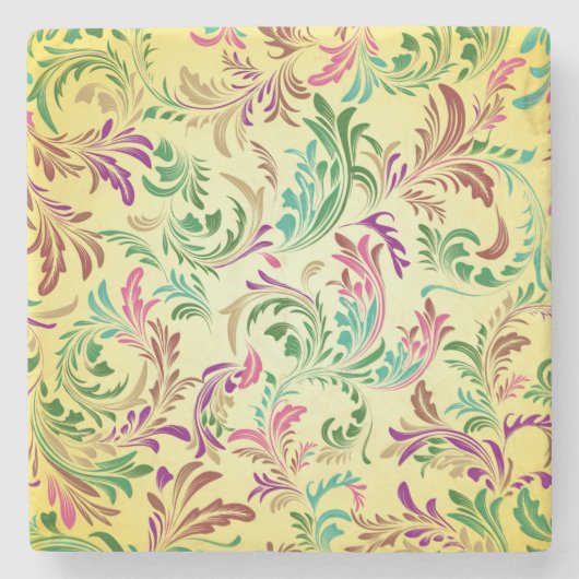 Muster für Zweige-444555 Steinuntersetzer (Vorderseite)