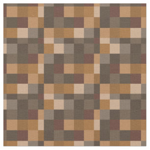 Muster  Gamer Browns Pixelated Stoff