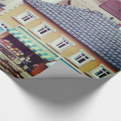 Muster-Gebäude Geschenkpapier (Ecke)