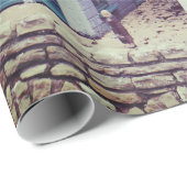 Muster-Gebäude Geschenkpapier (Rolleneckpunkt)