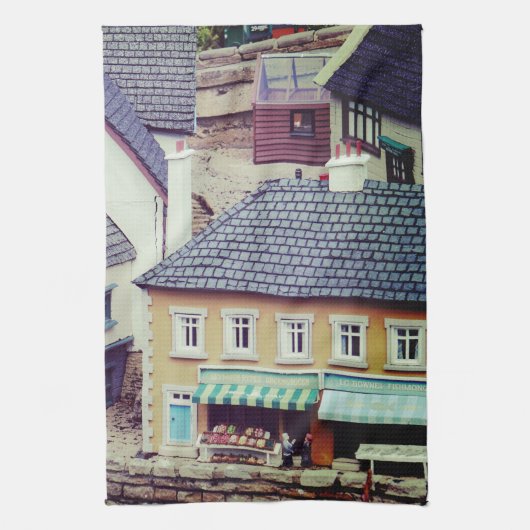 Muster-Gebäude Geschirrtuch (Vertikal)