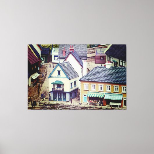 Muster-Gebäude Leinwanddruck (Vorderseite)