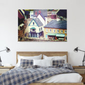 Muster-Gebäude Leinwanddruck (Insitu (Schlafzimmer))