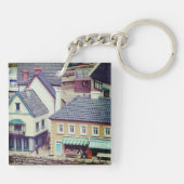 Muster-Gebäude Schlüsselanhänger (Rückseite)