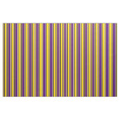 Muster Gelb, Indigoklo, Beige und Schwarz Stoff (Fat Quarter (45,7 x 55,9 cm))