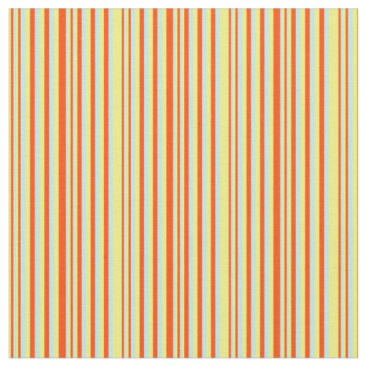 Muster Gelb, Rot und Türkis Stoff (Nahaufnahme)