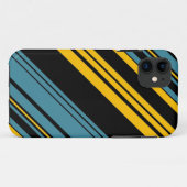 Muster Gelb, Schwarz und Blau 2 Case-Mate iPhone Hülle (Rückseite (Horizontal))