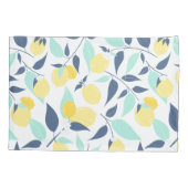 Muster Gelb und Minze Kissenbezug (Rückseite)