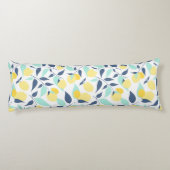 Muster Gelb und Minze Seitenschläferkissen (Rückseite)