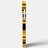 Muster Gelb und Schwarz Case-Mate iPhone Hülle (Rückseite / Links)