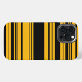 Muster Gelb und Schwarz iPhone Hülle (Rückseite (Horizontal))