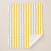 Muster Gelb und Weiß Sherpadecke (Vorderseite)