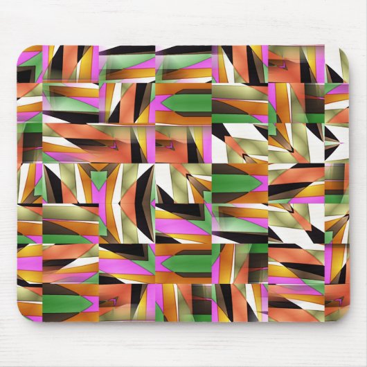 Muster gemacht von den abstrakten Farbfliesen Mousepad (Vorne)