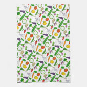 Muster gemischter Gemüse Geschirrtuch (Vertikal)