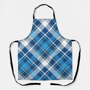 Muster Geometrisch Vintage Trendig Blau Schürze