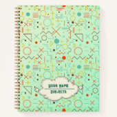 Muster geometrische Formen für Notebook Notizblock (Vorderseite)