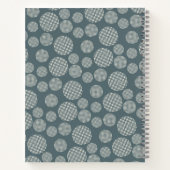 Muster geometrische Kreis Notebook Notizblock (Rückseite)