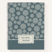 Muster geometrische Kreis Notebook Notizblock (Vorderseite)