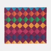 Muster geometrischer Farben Fleecedecke (Vorderseite (Horizontal))