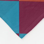 Muster geometrischer Farben Fleecedecke (Ecke)