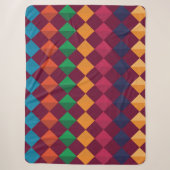 Muster geometrischer Farben Sherpadecke (Vorderseite)