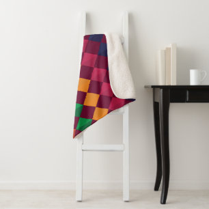 Muster geometrischer Farben Sherpadecke