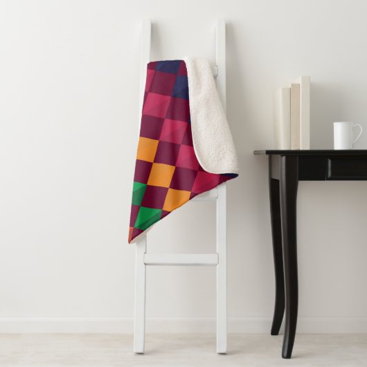 Muster geometrischer Farben Sherpadecke (Beispiel)
