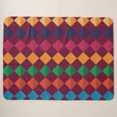 Muster geometrischer Farben Sherpadecke (Vorderseite (Horizontal))