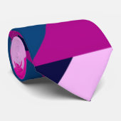 Muster geometrischer Formen, Dreiecke und Quadrate Krawatte (Gerollt)