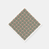 Muster geometrischer Linien Serviette (Ecke)