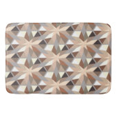 Muster geometrischer natürlicher Farben Badematte (Vorderseite)