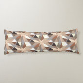 Muster geometrischer natürlicher Farben Seitenschläferkissen (Rückseite)