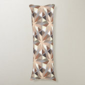 Muster geometrischer natürlicher Farben Seitenschläferkissen (Vorderseite Vertikal)