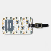 Muster-Gepäckmarke für niedliche Traktoren für Jun Gepäckanhänger (Vorderseite horizontal)