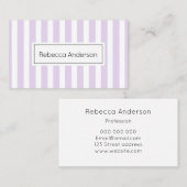 Muster-Geschäftspastellkarte der modernen Streifen Visitenkarte (Vorne/Hinten)