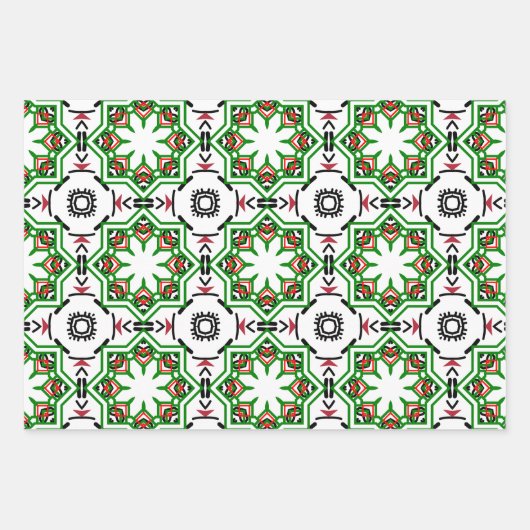 Muster Geschenkpapier Set (Vorderseite 3)