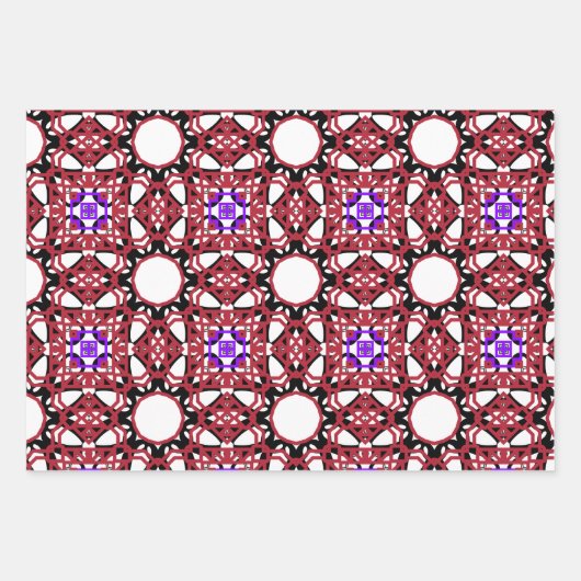 Muster Geschenkpapier Set (Vorderseite 2)