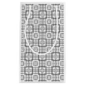 Muster-Geschenktasche für schwarze und weiße geome Kleine Geschenktüte (Vorderseite)