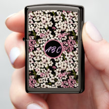 Muster-Gipskraut-Blume Monogramm