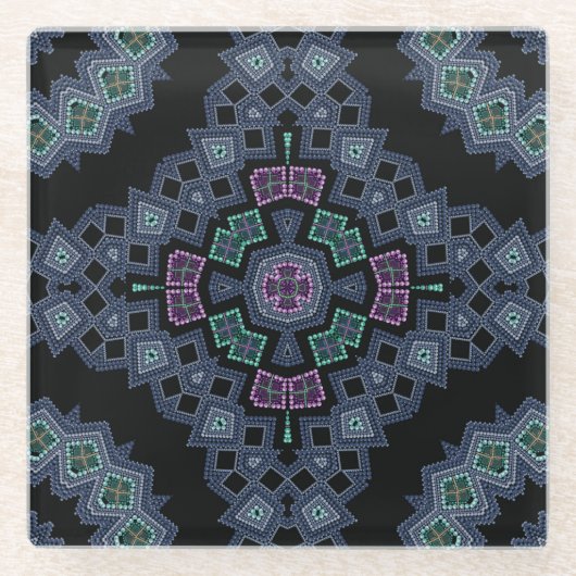 Muster Glasuntersetzer (Vorderseite)