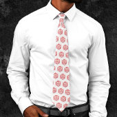 Muster Gold D20 | Tabletop Role Player Dice Krawatte