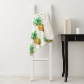 Muster Gold und Grüne Ananas Sherpadecke (Beispiel)