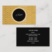 Muster-Gold Visitenkarte (Vorne/Hinten)